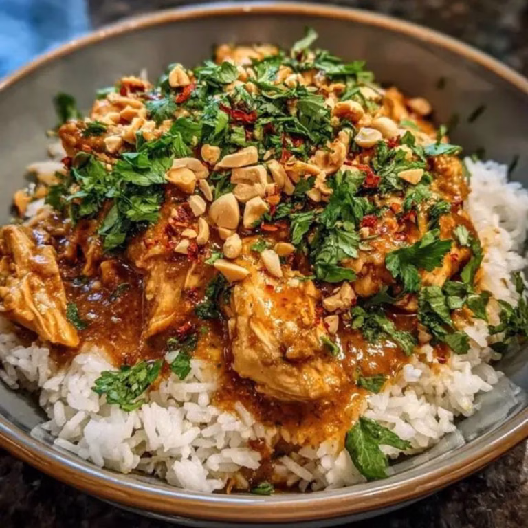 Slow Cooker Thai Peanut Chicken Recipe