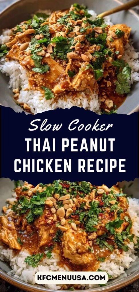 Slow Cooker Thai Peanut Chicken Recipe