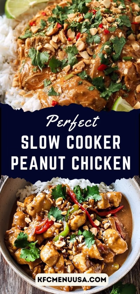 Slow Cooker Peanut Chicken Recipe
