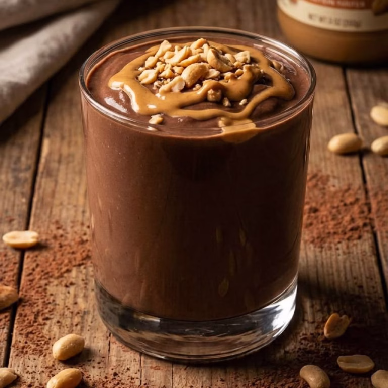 Chocolate Peanut Butter Protein Smoothie Recipe