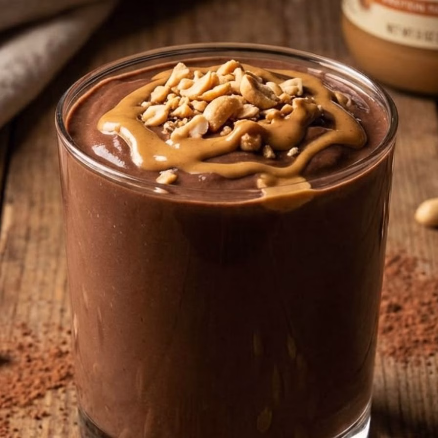 Chocolate Peanut Butter Protein Smoothie Recipe
