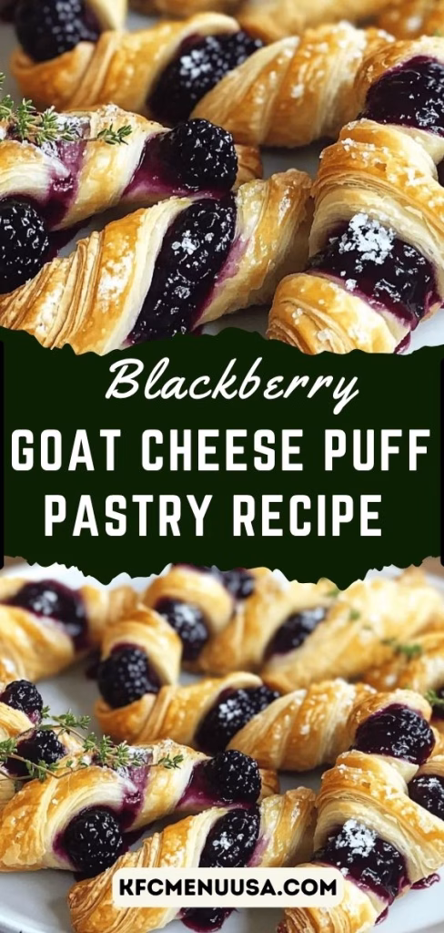 Blackberry Goat Cheese Puff Pastry Recipe 