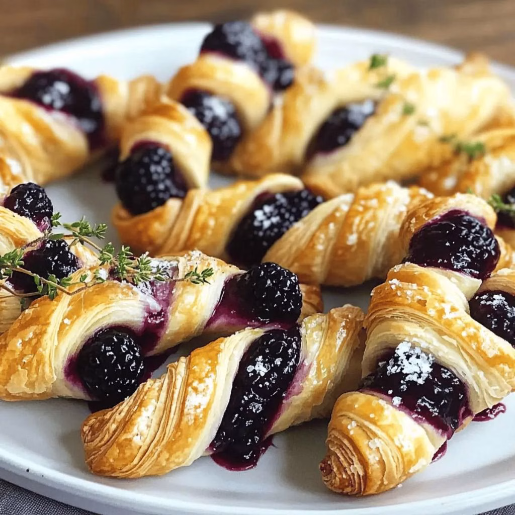 Blackberry Goat Cheese Puff Pastry Recipe