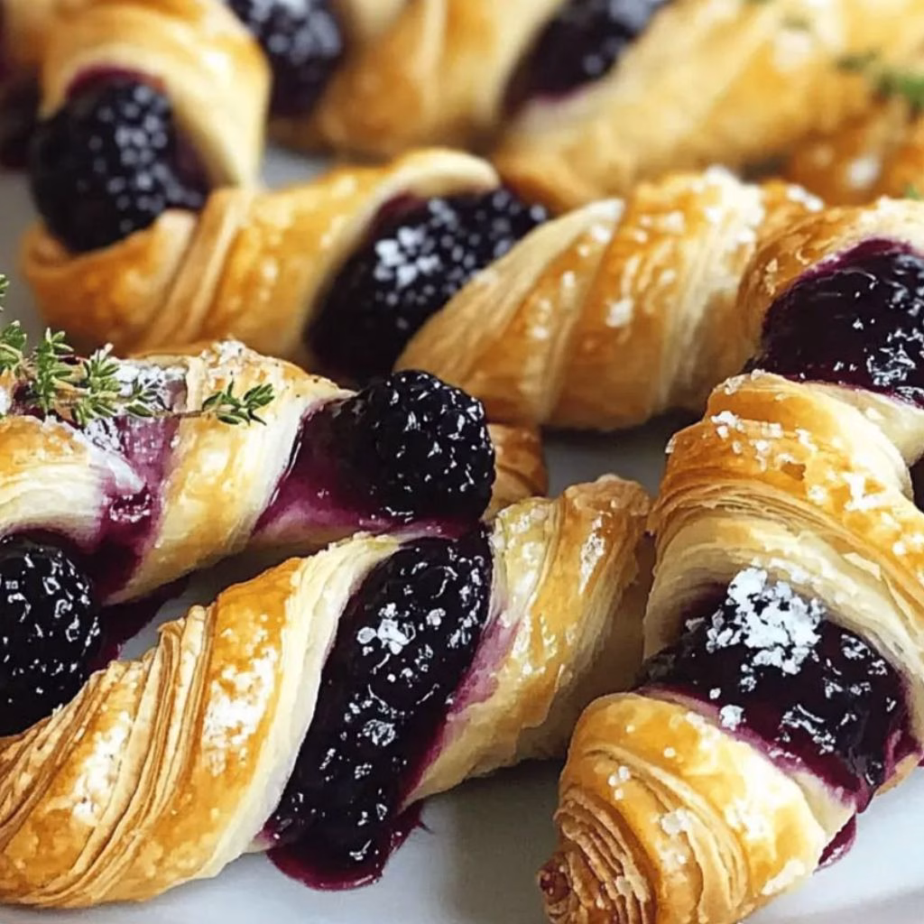 Blackberry Goat Cheese Puff Pastry Recipe 