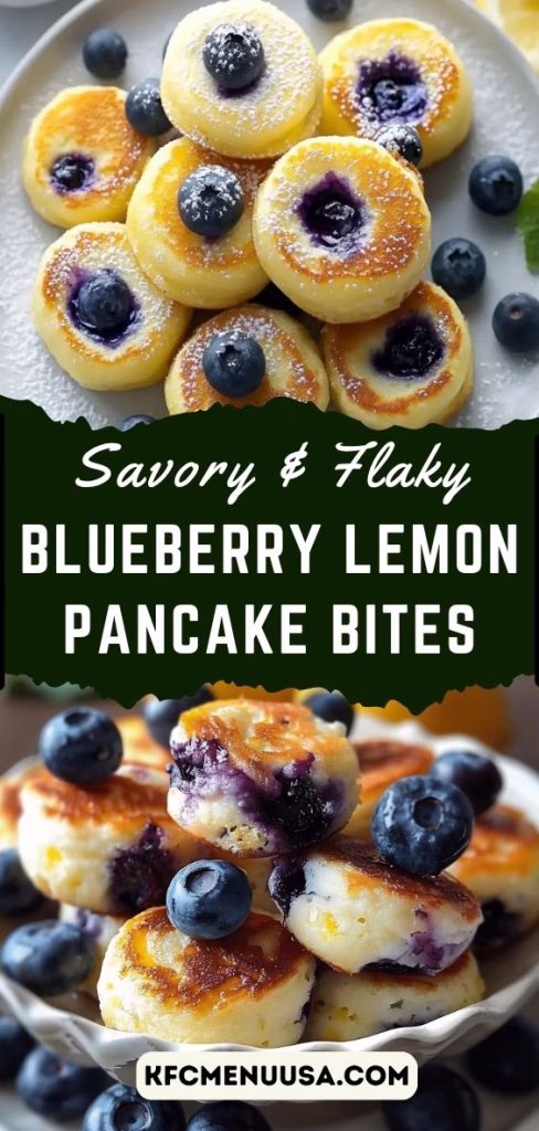 Blueberry Lemon Pancake Bites Recipe
