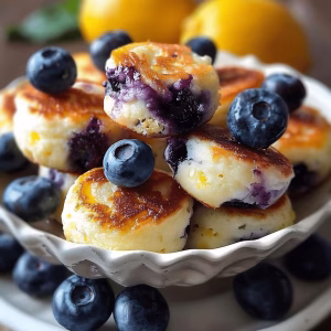 Blueberry Lemon Pancake Bites Recipe
