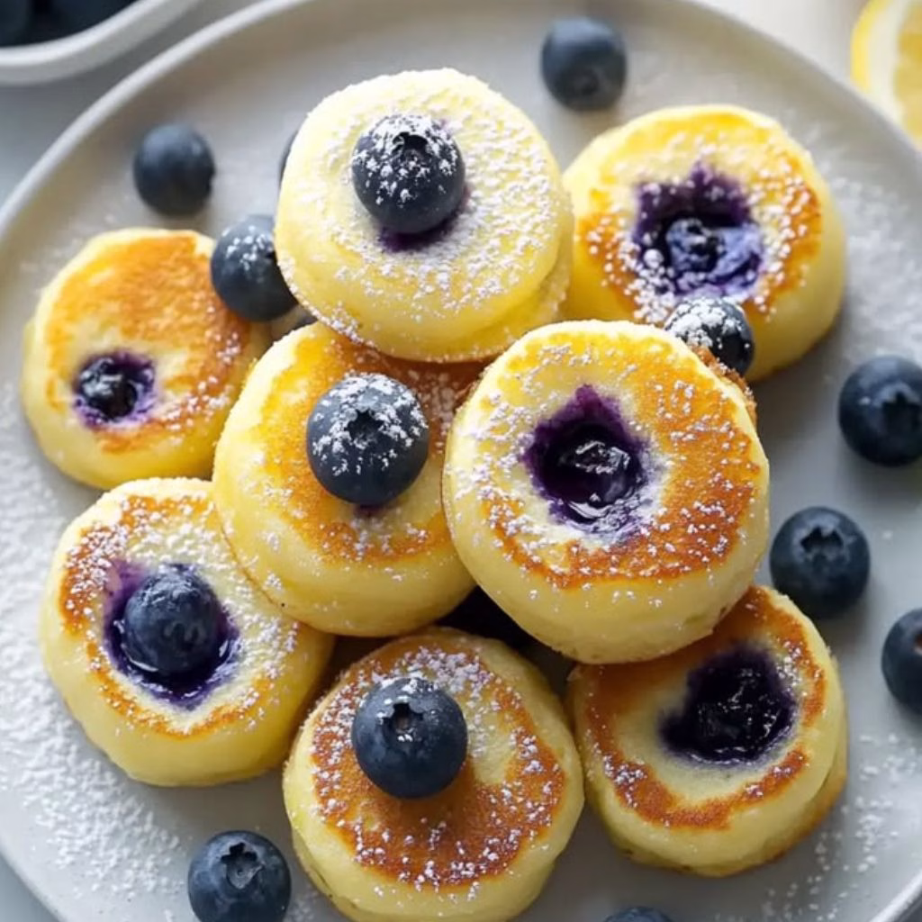Blueberry Lemon Pancake Bites Recipe