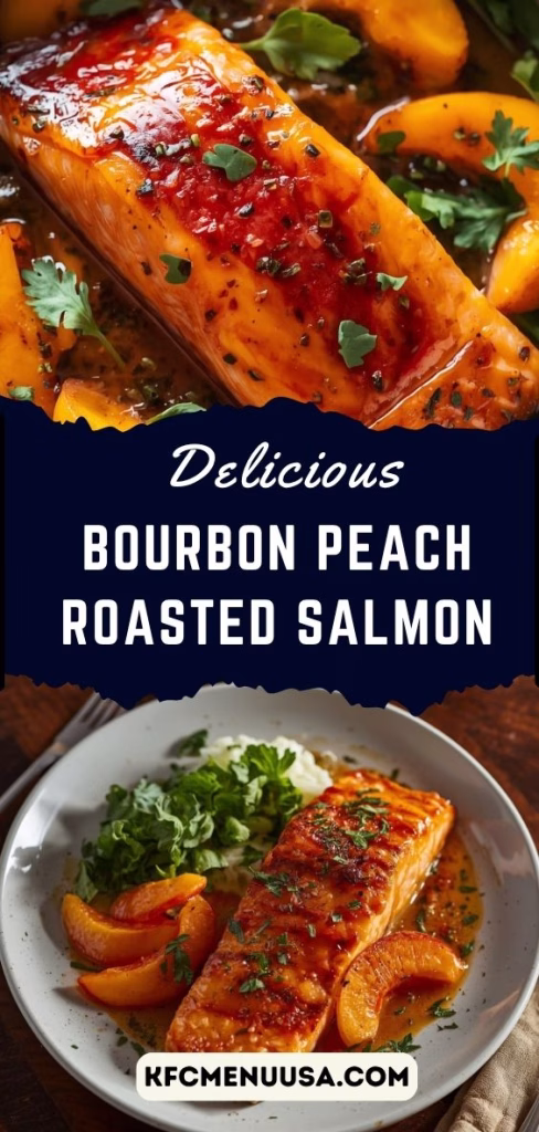 Bourbon Peach Roasted Salmon Recipe