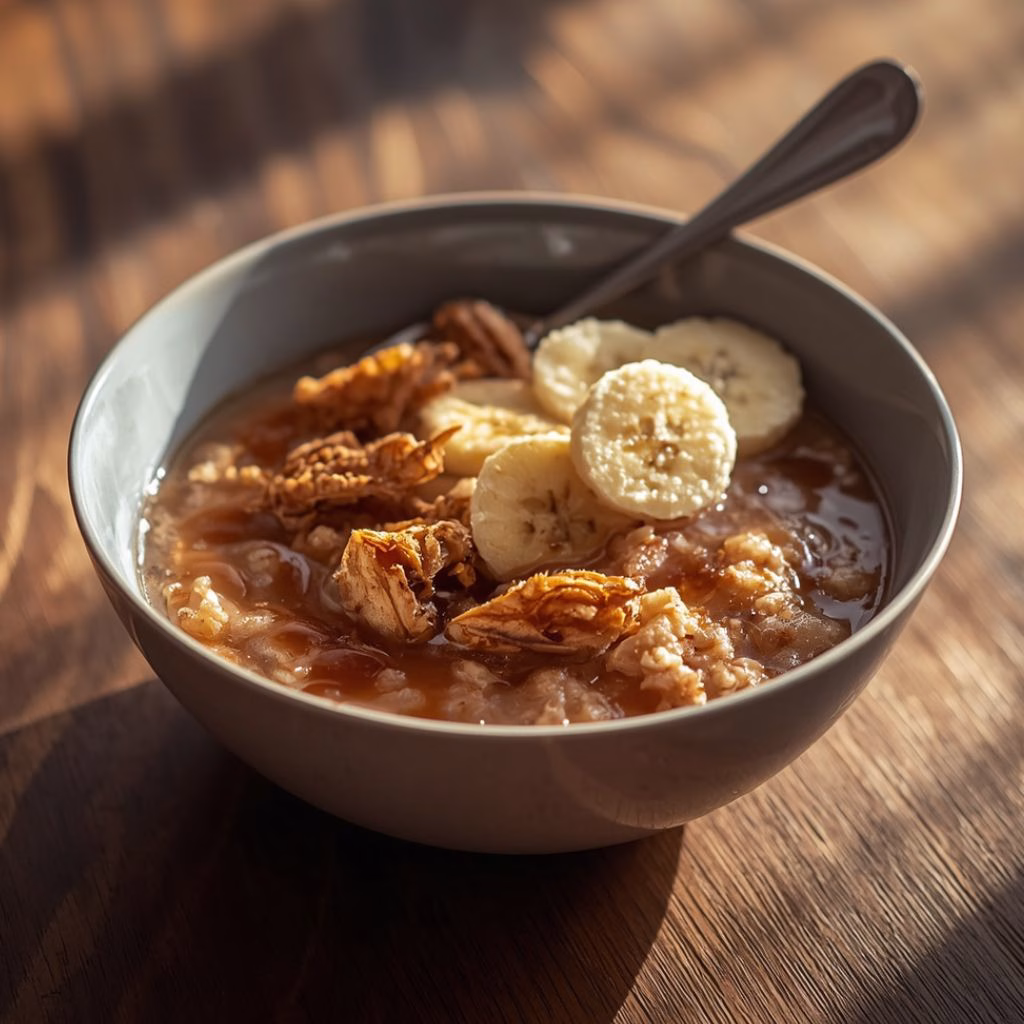 Caramel Banana Oatmeal Recipe