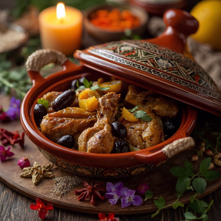 Chicken Tagine With Preserved Lemon and Olives Recipe