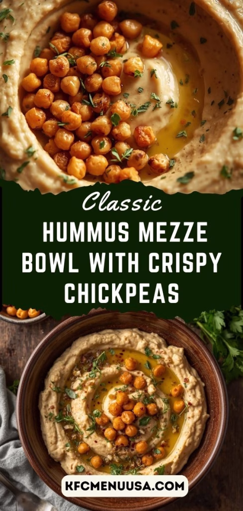 Classic Hummus Mezze Bowl With Crispy Chickpeas Recipe