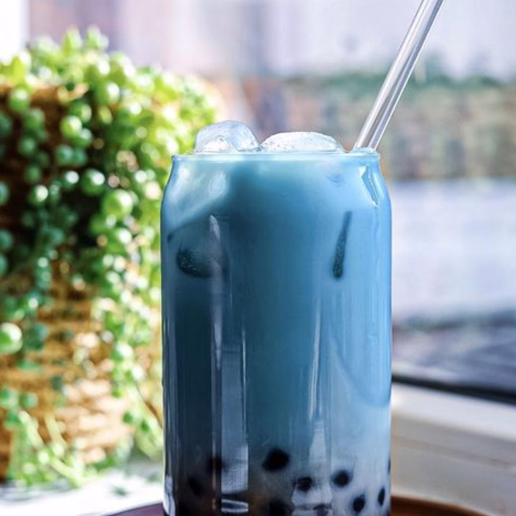 Coconut Butterfly Pea Flower Boba Tea Recipe