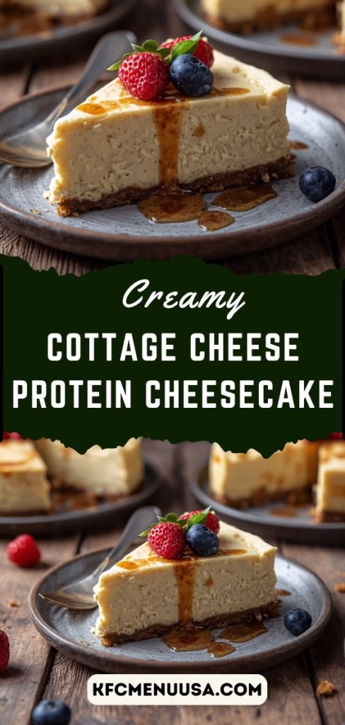 Cottage Cheese Protein Cheesecake Recipe