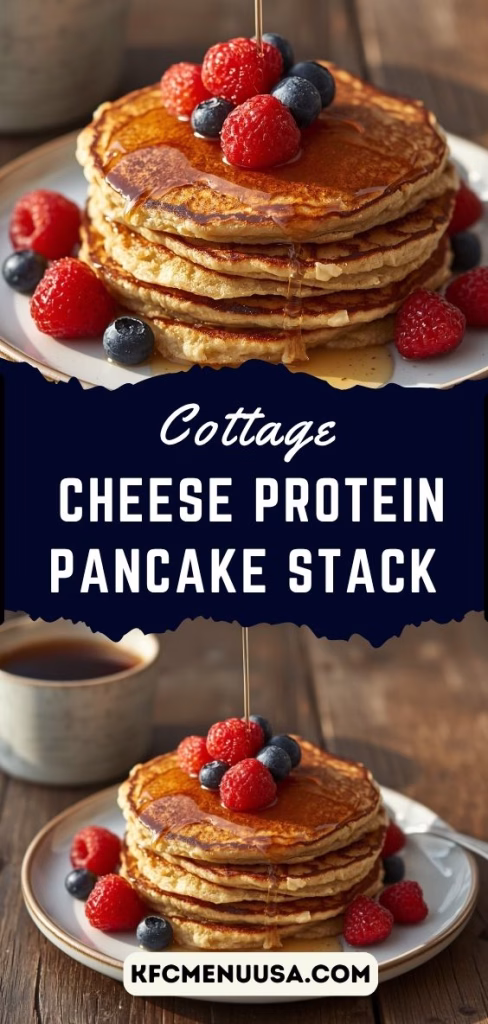 Cottage Cheese Protein Pancake Stack Recipe