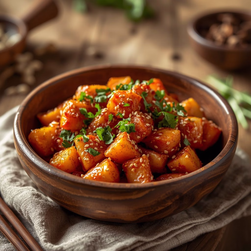 Cozy Crispy Gochujang Potato Salad Recipe