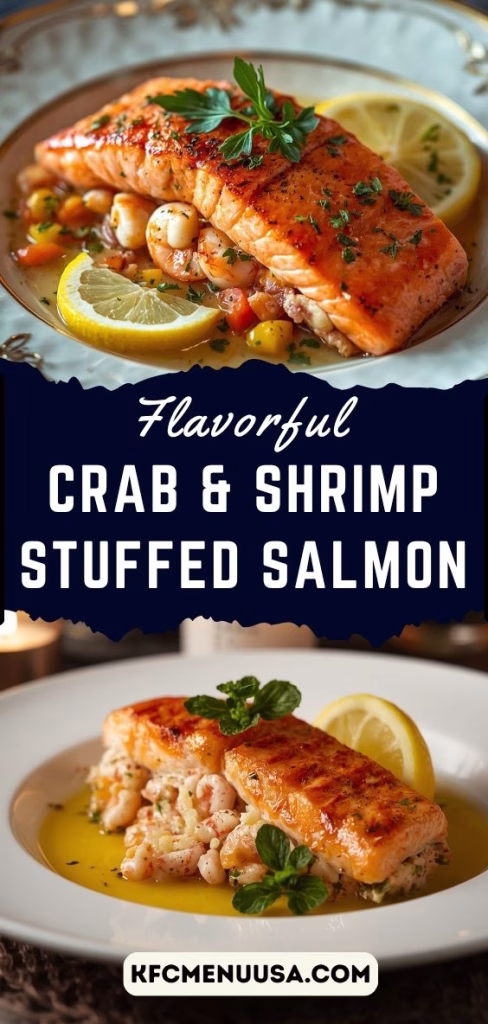 Crab & Shrimp Stuffed Salmon Recipe