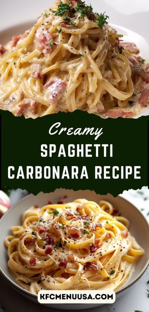 Creamy Spaghetti Carbonara Recipe