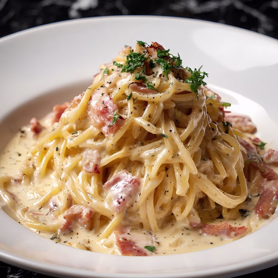 Creamy Spaghetti Carbonara Recipe