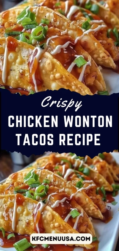 Crispy Chicken Wonton Tacos Recipe