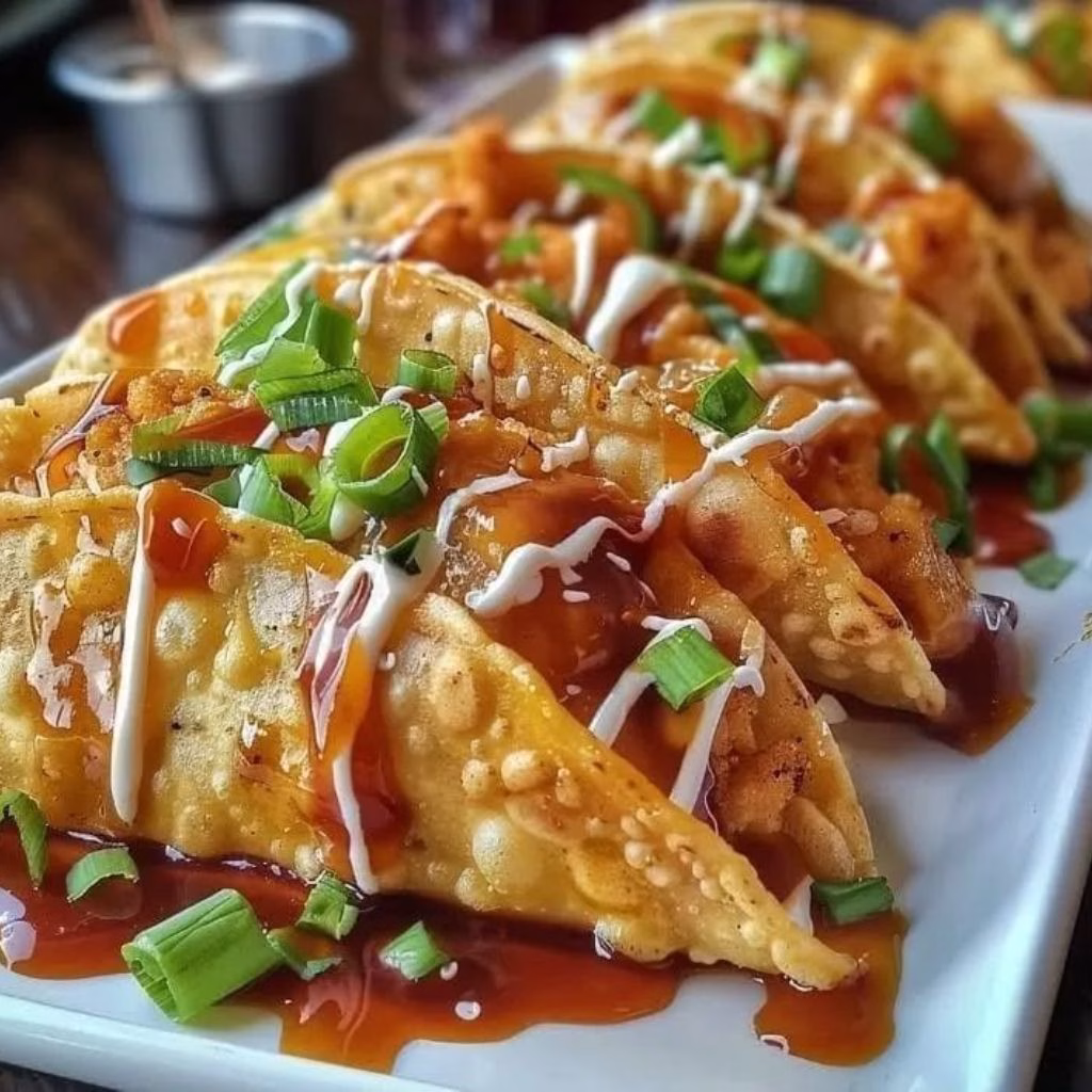 Crispy Chicken Wonton Tacos Recipe