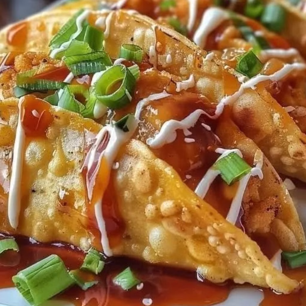 Crispy Chicken Wonton Tacos Recipe