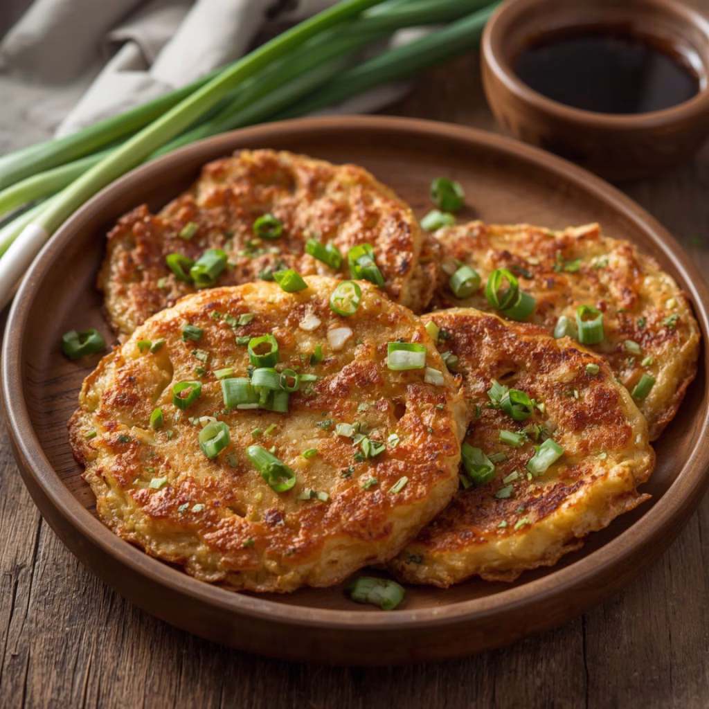 Crispy Chinese Scallion Pancakes Recipe