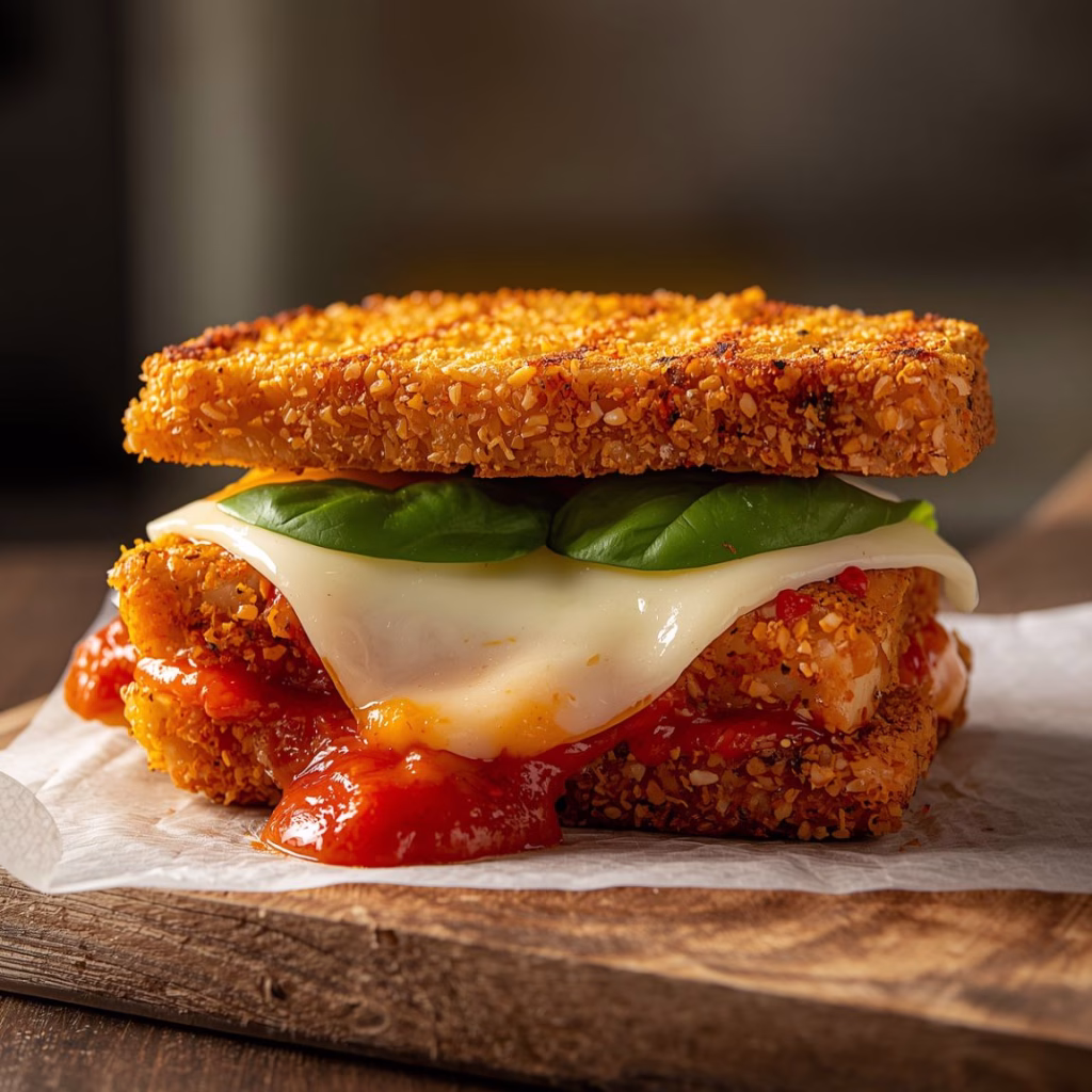 Crispy Tofu Parm Sandwich Recipe