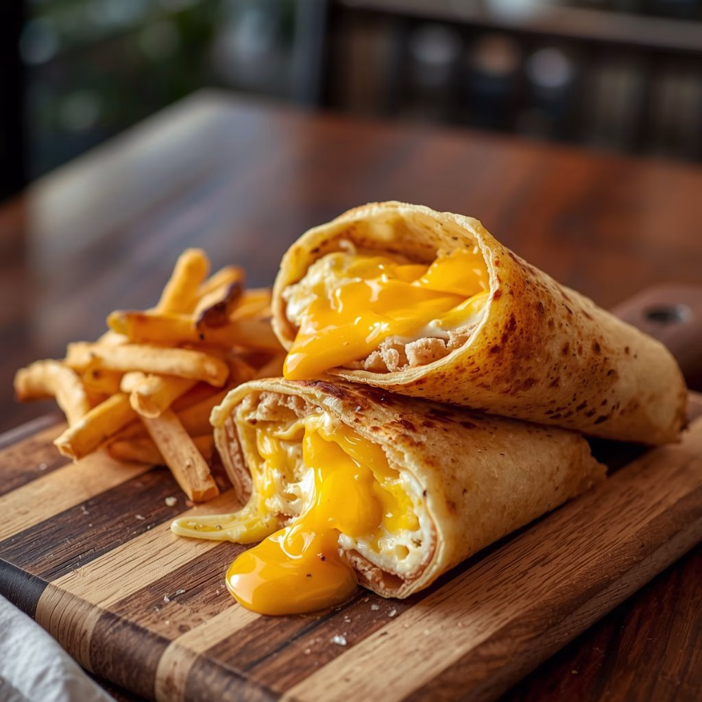 Breakfast Crunchwraps with Eggs & Cheddar Recipe