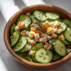 Cucumber Salad with Crab Meat Recipe
