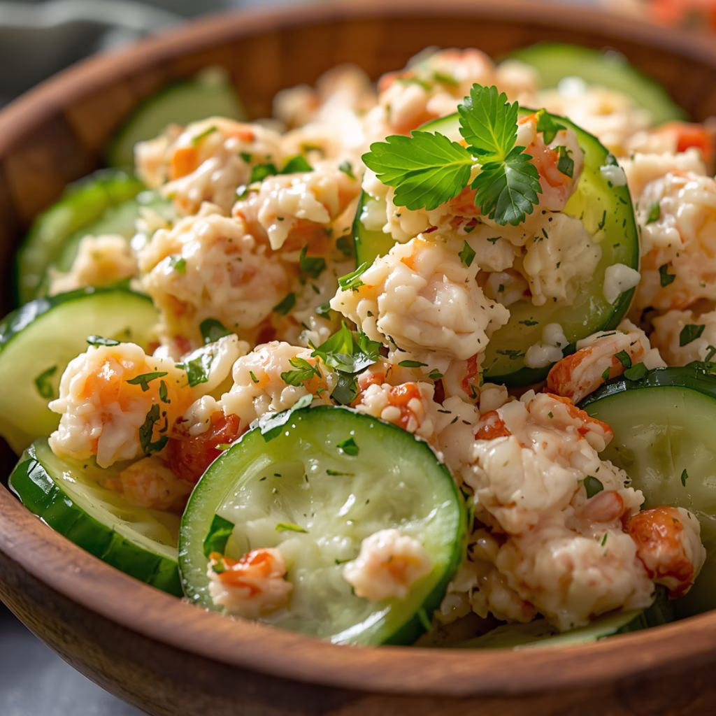 Cucumber Salad with Crab Meat Recipe