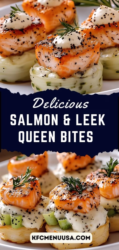 Salmon and Leek Queen Bites Recipe