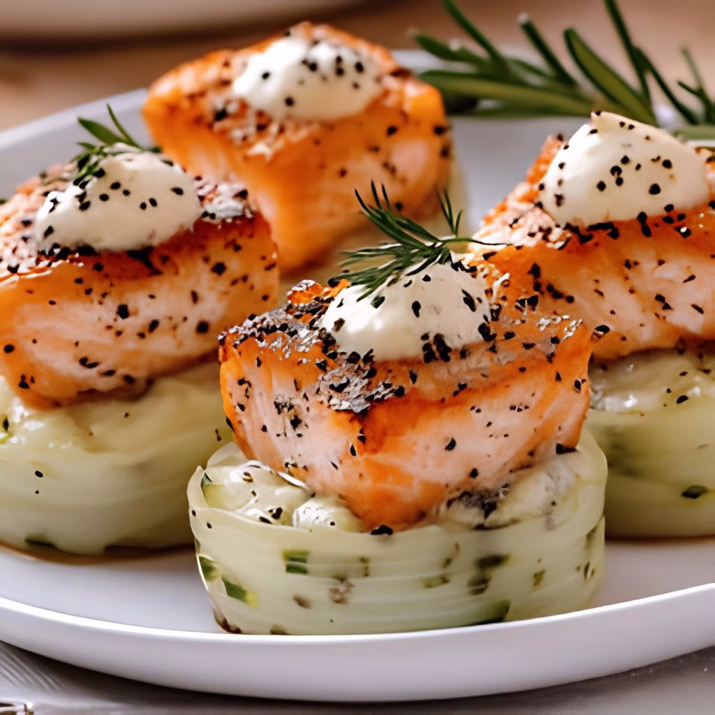 Salmon and Leek Queen Bites Recipe