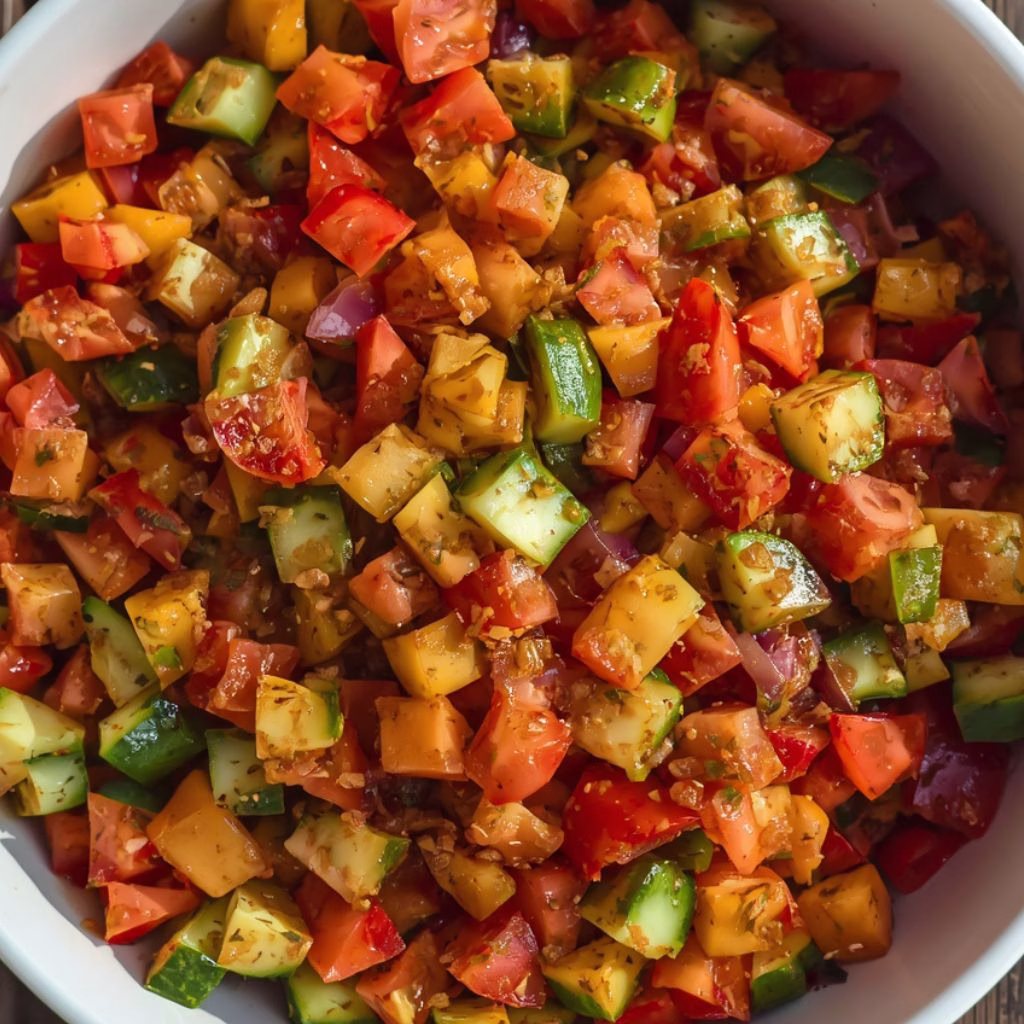 Easy Mexican Chopped Salad with Dressing