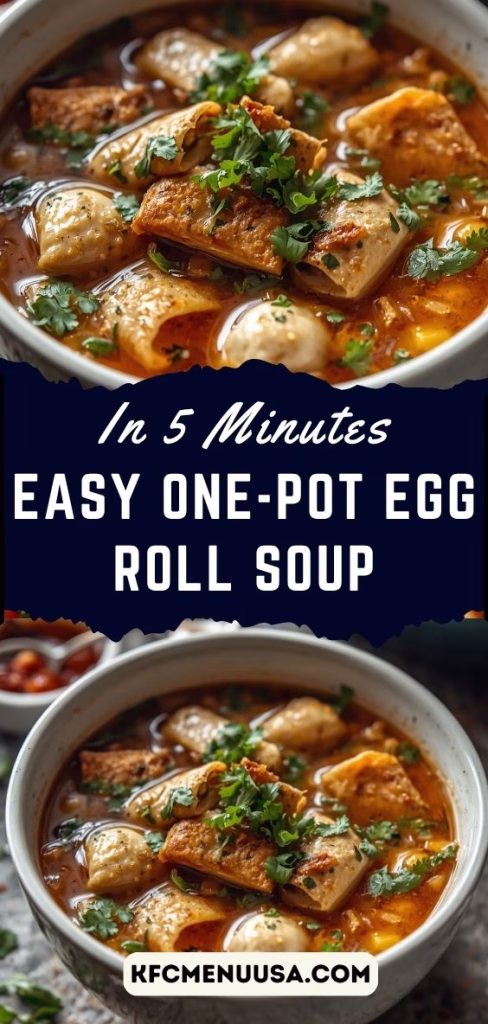 Easy One-Pot Egg Roll Soup Recipe