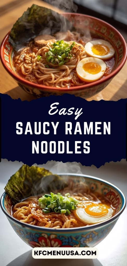 Easy Saucy Ramen Noodles Recipe