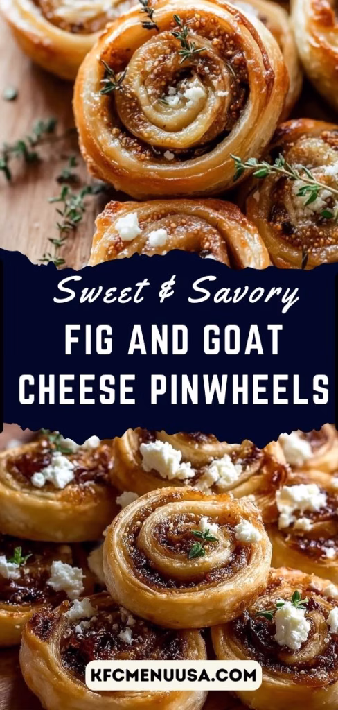 Fig and Goat Cheese Pinwheels Recipe