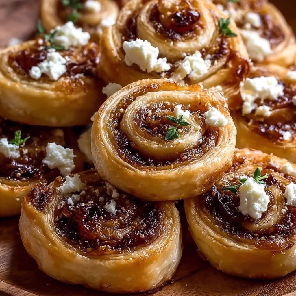 Fig and Goat Cheese Pinwheels Recipe