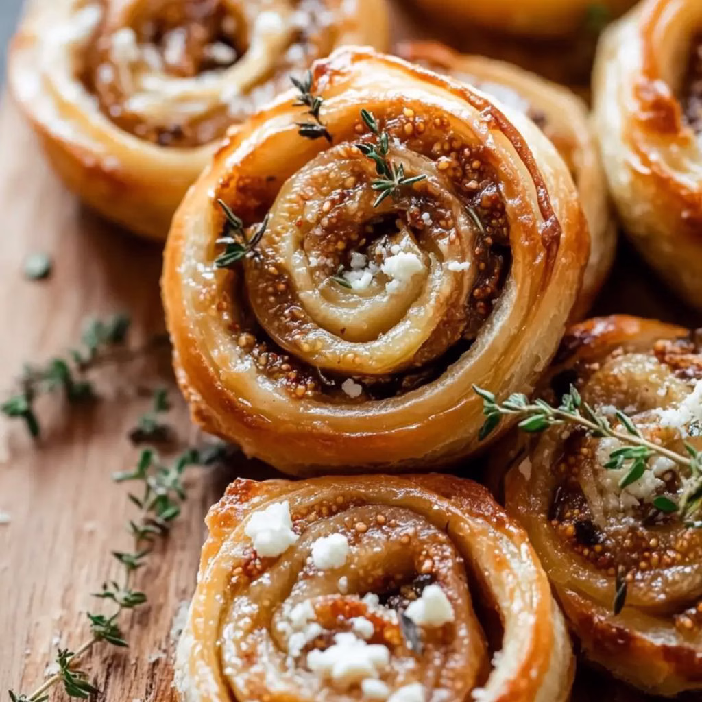 Fig and Goat Cheese Pinwheels Recipe