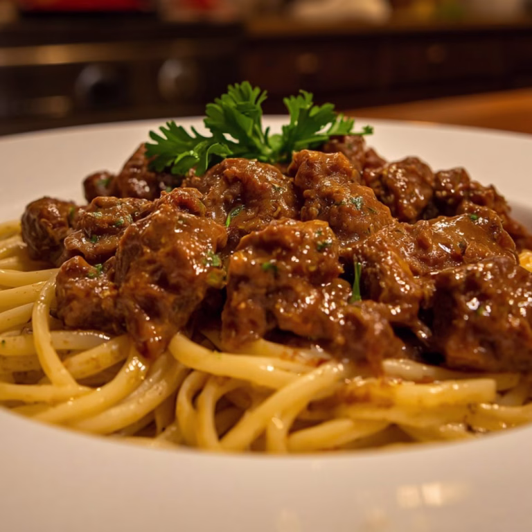 Garlic Butter Beef Pasta Recipe