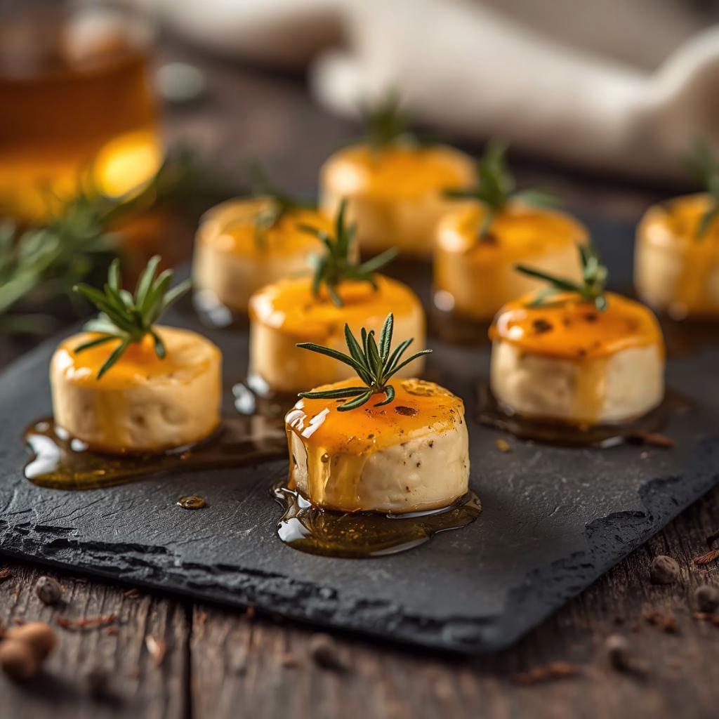 Golden Honey Goat Cheese Bites Recipe
