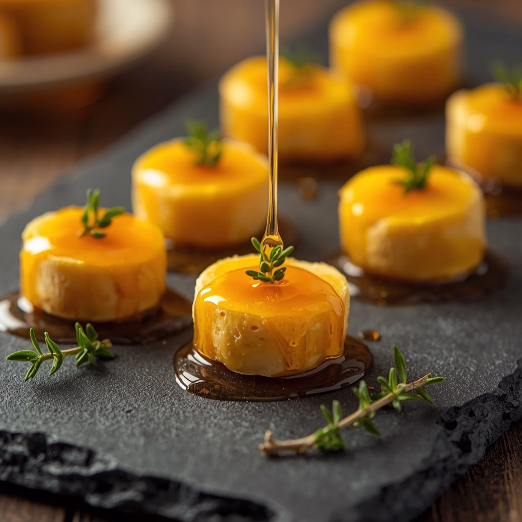 Golden Honey Goat Cheese Bites Recipe