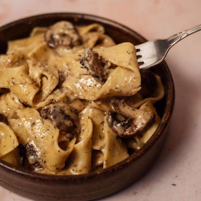 Gorgonzola Truffle Cream Sauce with Mushrooms