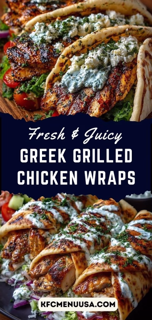 Greek Grilled Chicken Wraps Recipe