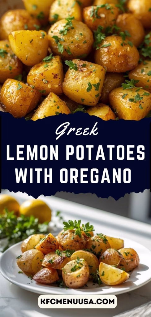Greek Lemon Potatoes With Oregano Recipe