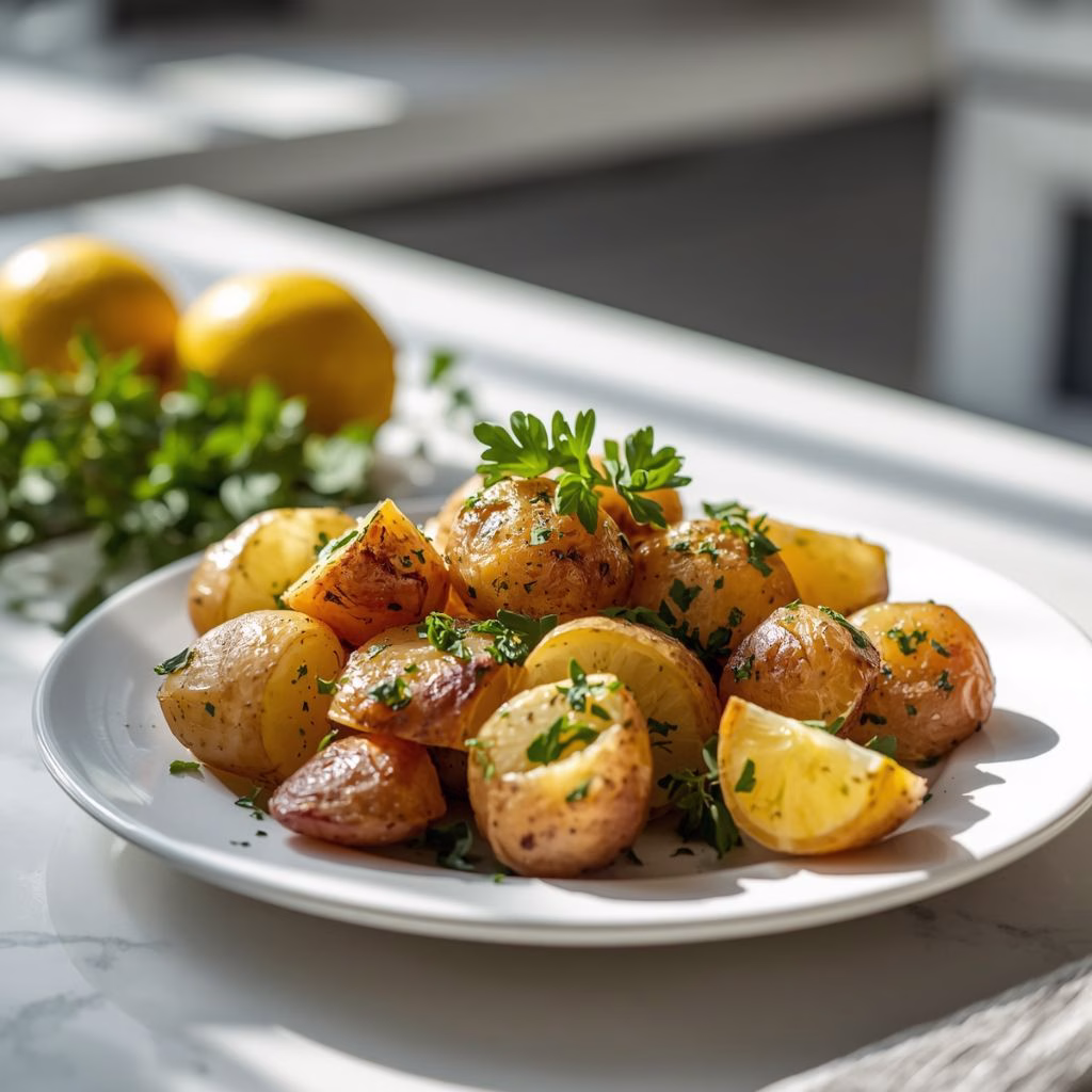 Greek Lemon Potatoes With Oregano Recipe