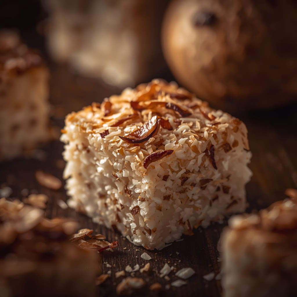 Haupia Coconut Squares with Toasted Coconut Recipe