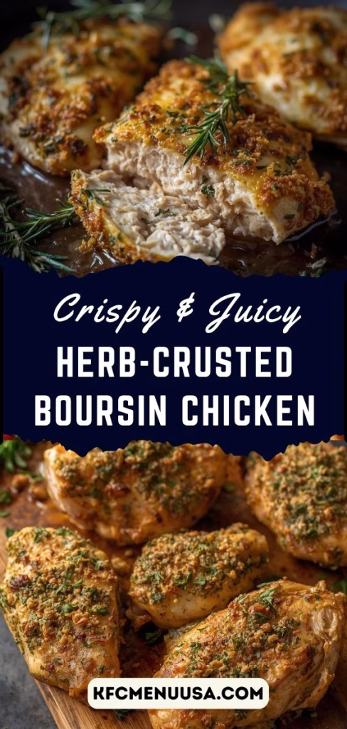 Herb-Crusted Boursin Chicken Recipe