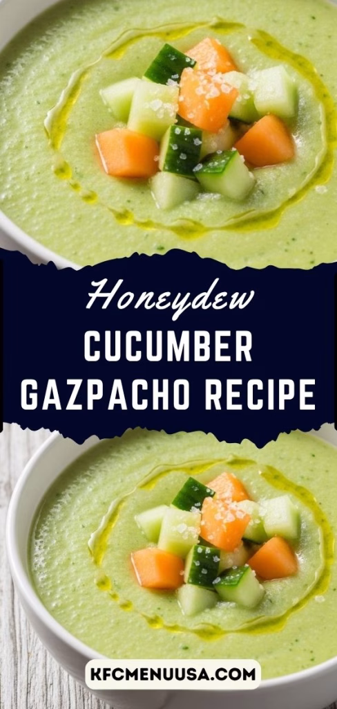 Honeydew Cucumber Gazpacho Recipe
