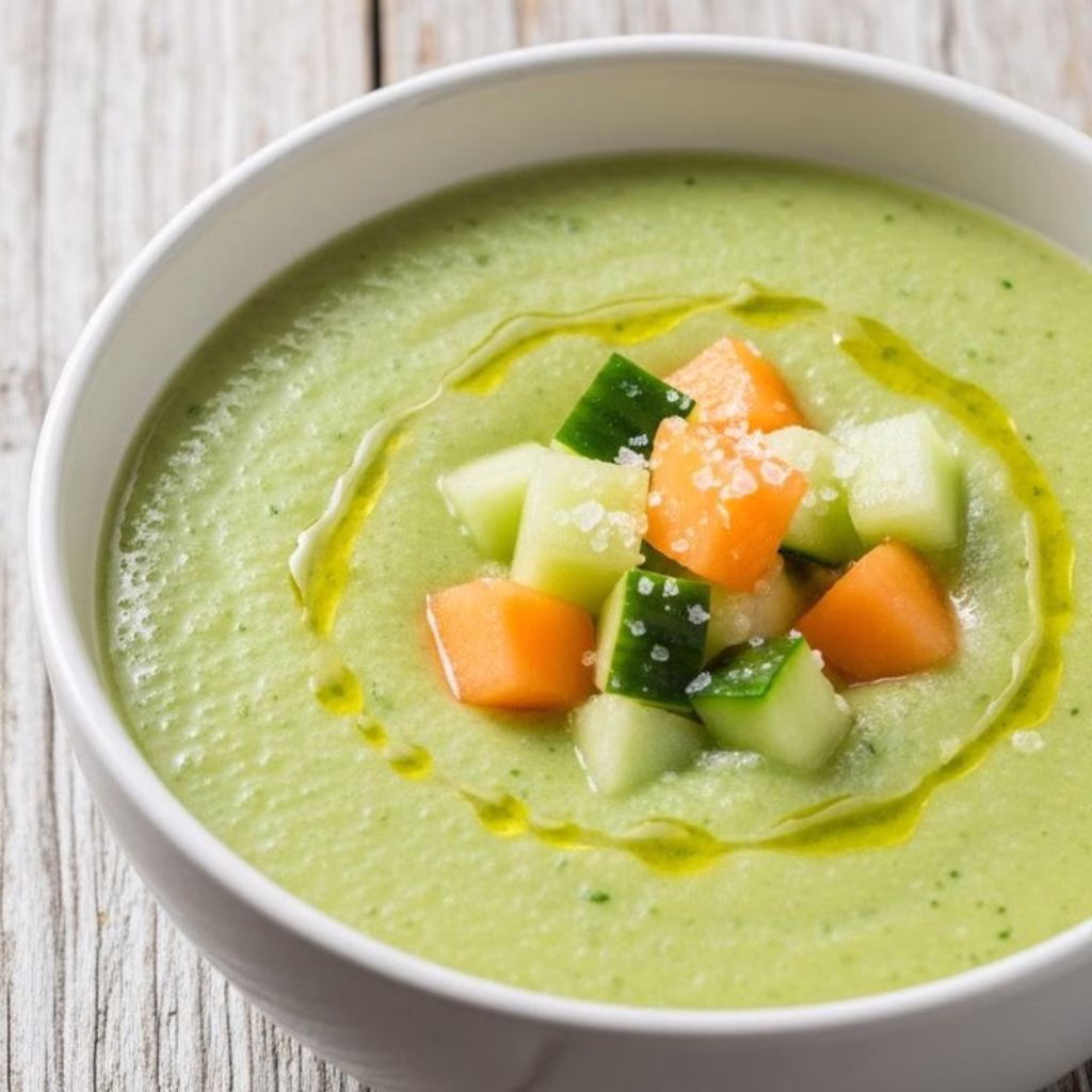 Honeydew Cucumber Gazpacho Recipe