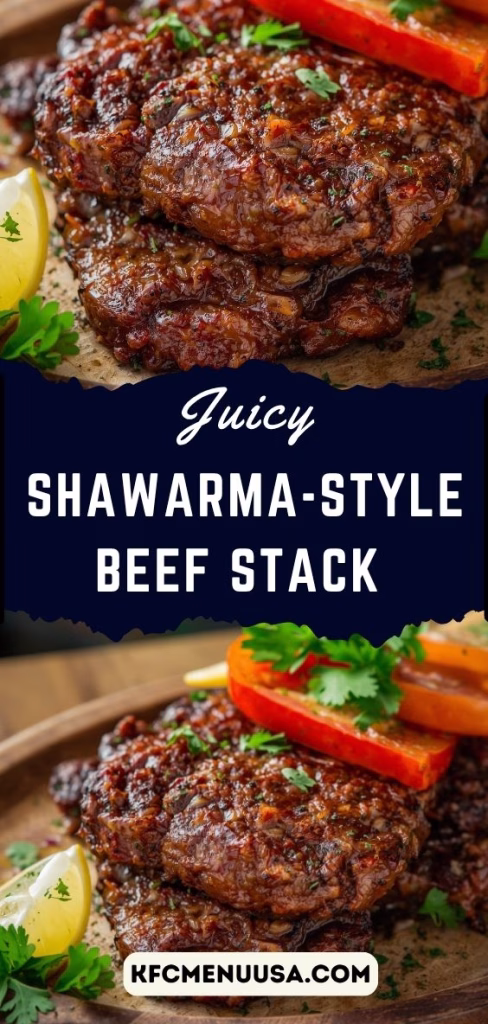 Juicy Shawarma-Style Beef Stack Recipe